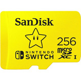 Cartão De Memória Sandisk Sdsqxao-256g-anczn  Nintendo Switch 256gb