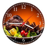 Relógio De Parede Restaurantes Churrascarias Carne Assada