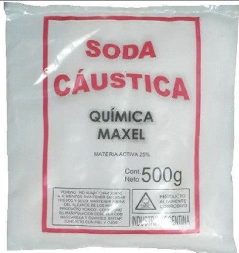 Soda Caustica X 1/2 Kg