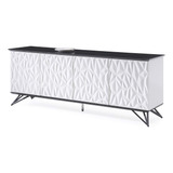 Buffet En Laca; Zuri Modern Vortice; Blanco