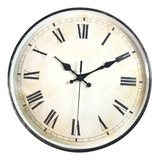 12 Pulgadas Retro Reloj De Pared Números Romanos Para Sala