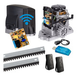 Kit Motor Deslizante Wifi 1/4hp Garen 500kg + 4,5m Crem 220v