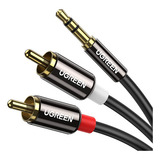 Ugreen Cabo 3.5mm P2 Para 2rca Macho 5m Áudio De Qualidade