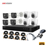 Kit Profesional Hikvision 8 Camara Exterior Fhd 1080p 