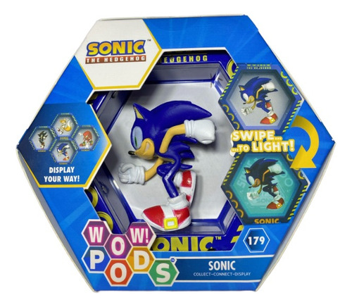 Figura Wow! Pods Sonic Clásico The Hedgehog Base Con Luz