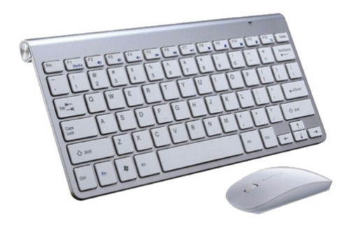 Kit Mouse/teclado Compatible Con Mac Y Notebook Inalambrico 