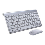 Kit Mouse/teclado Compatible Con Mac Y Notebook Inalambrico 