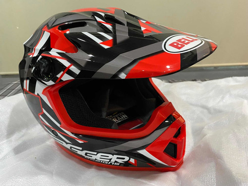 Casco Bell Mx-9 Mips Color Negro/rojo Motocross Enduro Atv