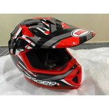 Casco Bell Mx-9 Mips Color Negro/rojo Motocross Enduro Atv