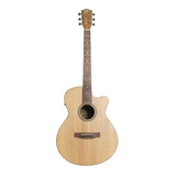 Guitarra Electroacústica 40 Bamboo Con Funda Ga-40-spruce-q