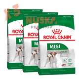 Royal Canin Mini Adult 3 Kg X 3 Unidades Perro Pequeño