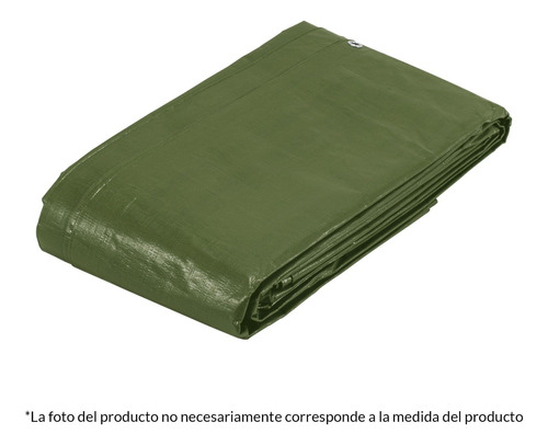 Lona Uso Rudo, Verde Olivo, 6 X 12 Metros, Truper Expert