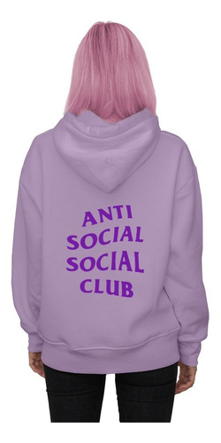 Buzo De Frisa Lila - Anti Social Social Club - Aesthetic 