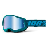 Goggles Motocross 100% Original Strata 2 Stone Azul 