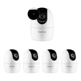 Kit 5 Câmeras Wi-fi Inteligent 360° C/alarme Im4 C Intelbras