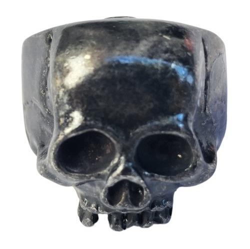 Anillo Cráneo Calavera Acero Metálico Gótico Esqueleto 