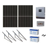 Kit Solar 4300wh/dia  Con Inversor Cargador Mppt  3kva