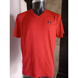 Playera Cuello V Underr Armourr Grande Roja