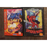 Lote Sega Genesis Original Spider-man, Aladdin