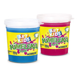 8 Potes - Kimeleka Slime Original Acrilex Art Kids 180g Cada