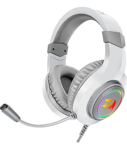 Headset Gamer Redragon Hylas Lunar White Rgb H260-w