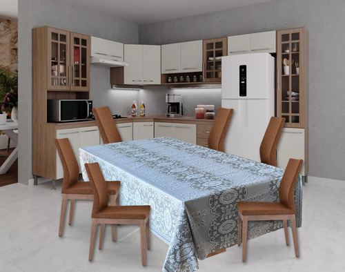 Toalha De Mesa 6 Cadeira Plástico Térmico 2,20 X 1,40 Oferta