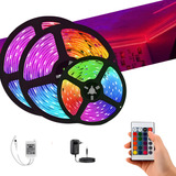 Fita De Led Rgb 15m Rgb Colorida Com Fonte Controle +adesivo