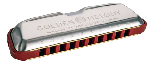 Gaita De Boca Hohner Harmônica Golden Melody C (dó) + Nf