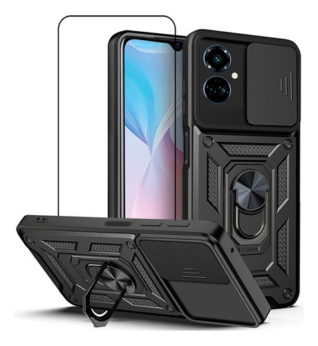 Funda Multifunción For Tecno Camon 19 Pro Con Película De V