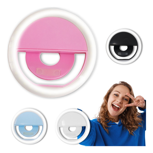 Aro De Luz Recargable Para Celular Selfie Light