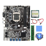 Placa Madre B75 Btc Mining Lga1155 8xpcie Usb3.0 G1620 Cpu+