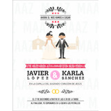 Plantilla Invitación Boda Y Pase Diseño Digital Editable