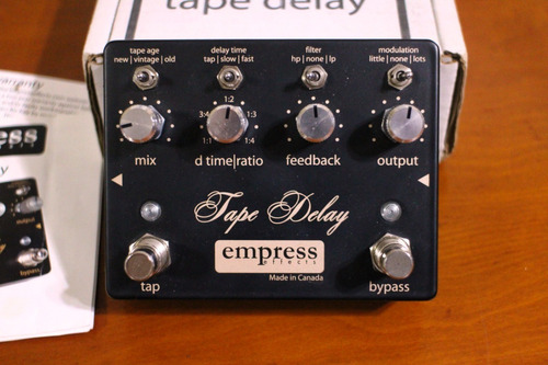 Pedal Empress Tape Delay Efecto Modulacion Canadá