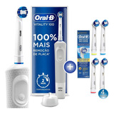 Escova Elétrica Oral-b Vitality Pro 110v + 4 Refis Precision