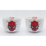 Bowl Sopero Ceramica Spiderman Hombre Araña 3d 450cc X 2 Uni
