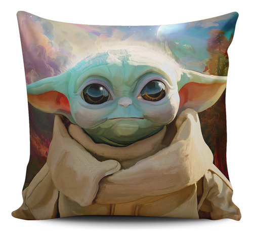 Funda Cojin Decorativo Tayrona Store Star Wars Yoda 001