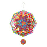 Carillón De Viento Con Diseño De Mandala, Giratorio En 3d, L