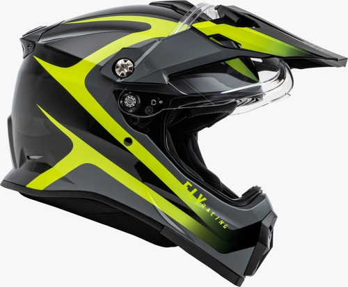 Casco Doble Proposito Fly Racing Trekker Pulse Lente Interno