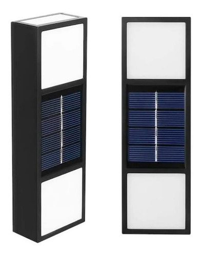 4x Arandela Solar Slim 2 Focos Luminária Parede Externa Ip65