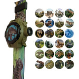 Relógio Infantil Menino Digital Projetor Jurassic Park 