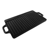 Plancha Churrasquera De Hierro Fundido 2 En 1 - 45x22x1.5cm