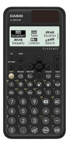 Calculadora Cientifica Casio Classwiz Fx-991cw 540 Funciones Color Negro