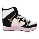 Tenis De Bota Con Brillo Para Mujer Hanna Mx Suprema-1 Blk 