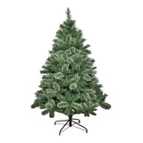 Árvore De Natal Pinheiro Nevada Luxo 1,50m 260 Galhos A0315n Cor Verde