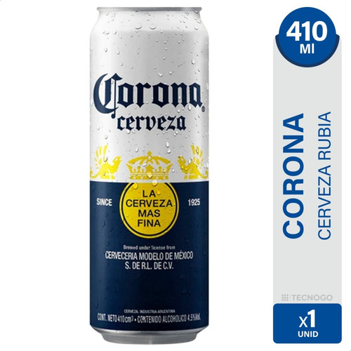 Cerveza Corona Lata 410 Ml