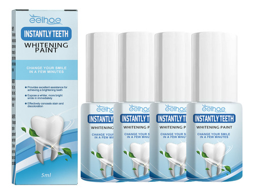 5ml*4pcs De Dentes Instantâneos Tinta De Clareamento