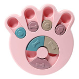 Juguete Interactivo Para Perros Rompecabezas Dispensador Color Rosa