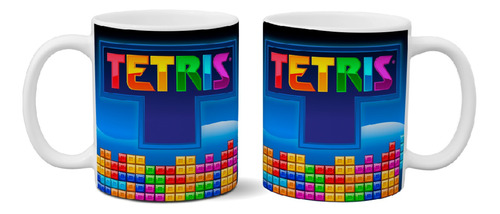 Taza De Cerámica Tetris Game Retro Exclusiva Importada Art 6