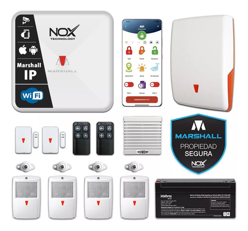 Kit De Alarma Inalámbrica Casa Marshall Wifi Domiciliaria!!