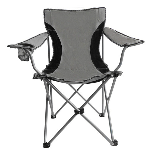 Silla Sillón Camping Plegable Director Reforzado Ct Color Gris